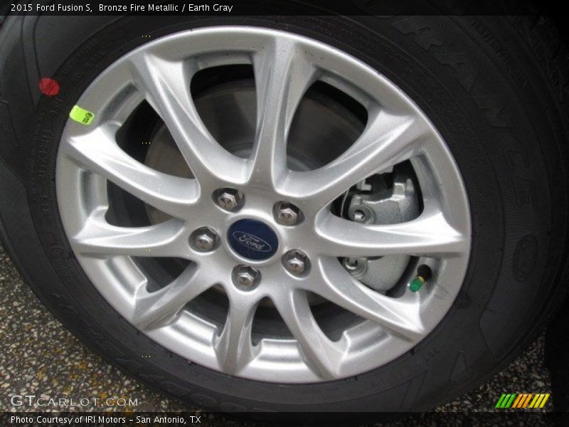 Bronze Fire Metallic / Earth Gray 2015 Ford Fusion S