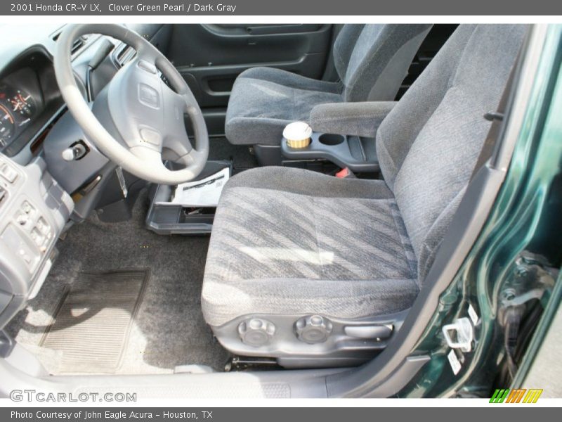 Clover Green Pearl / Dark Gray 2001 Honda CR-V LX