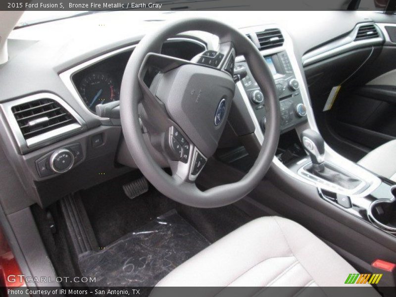 Bronze Fire Metallic / Earth Gray 2015 Ford Fusion S