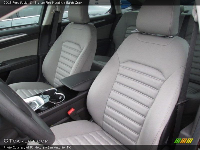 Bronze Fire Metallic / Earth Gray 2015 Ford Fusion S