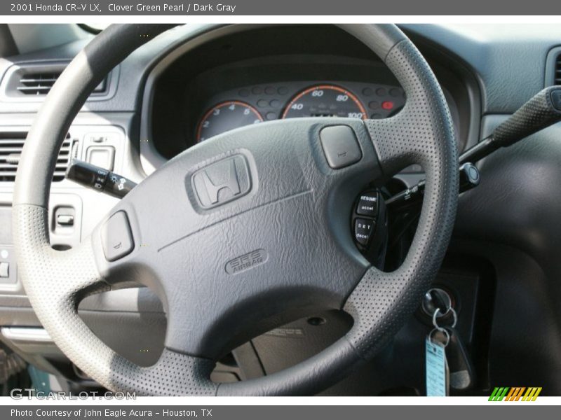 Clover Green Pearl / Dark Gray 2001 Honda CR-V LX