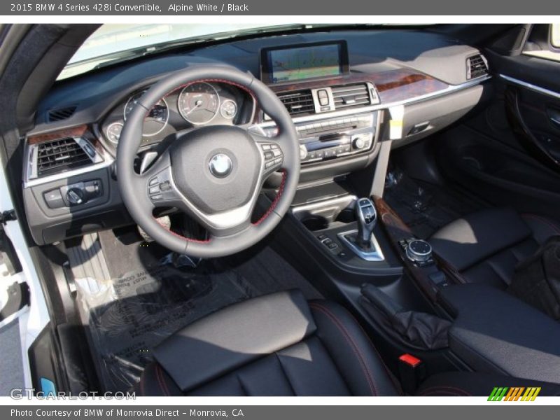 Alpine White / Black 2015 BMW 4 Series 428i Convertible