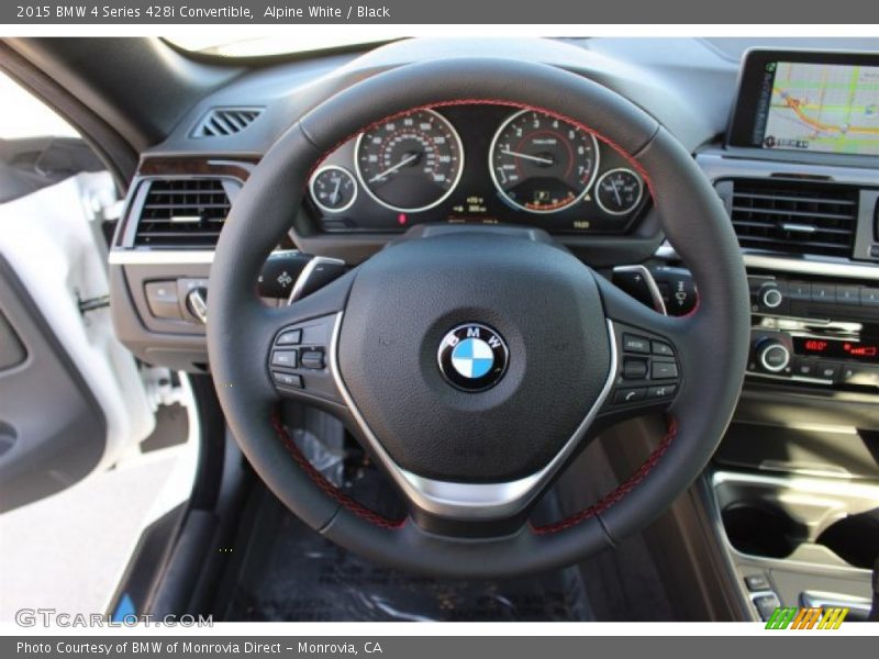 Alpine White / Black 2015 BMW 4 Series 428i Convertible