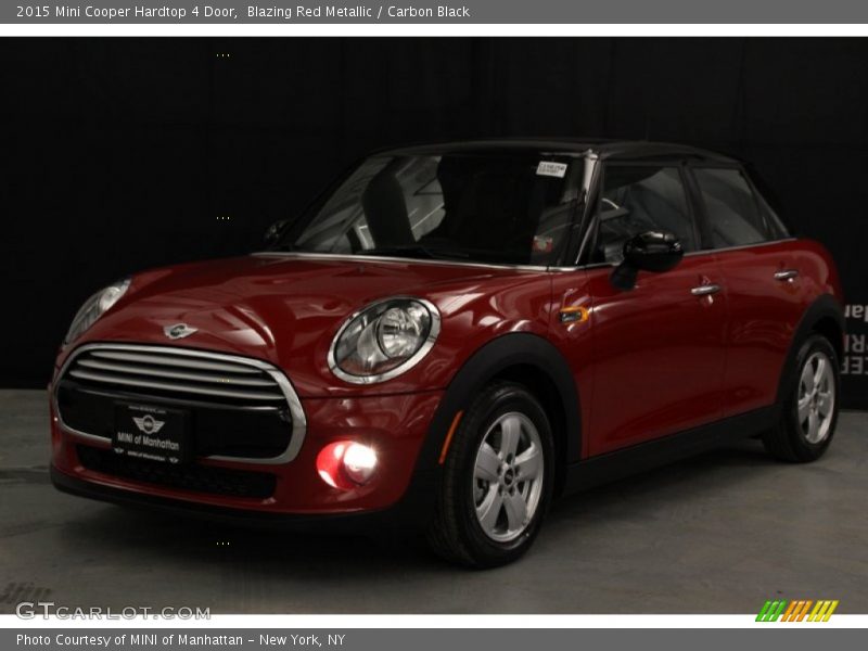 Blazing Red Metallic / Carbon Black 2015 Mini Cooper Hardtop 4 Door