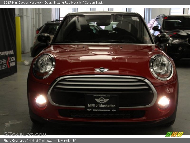 Blazing Red Metallic / Carbon Black 2015 Mini Cooper Hardtop 4 Door
