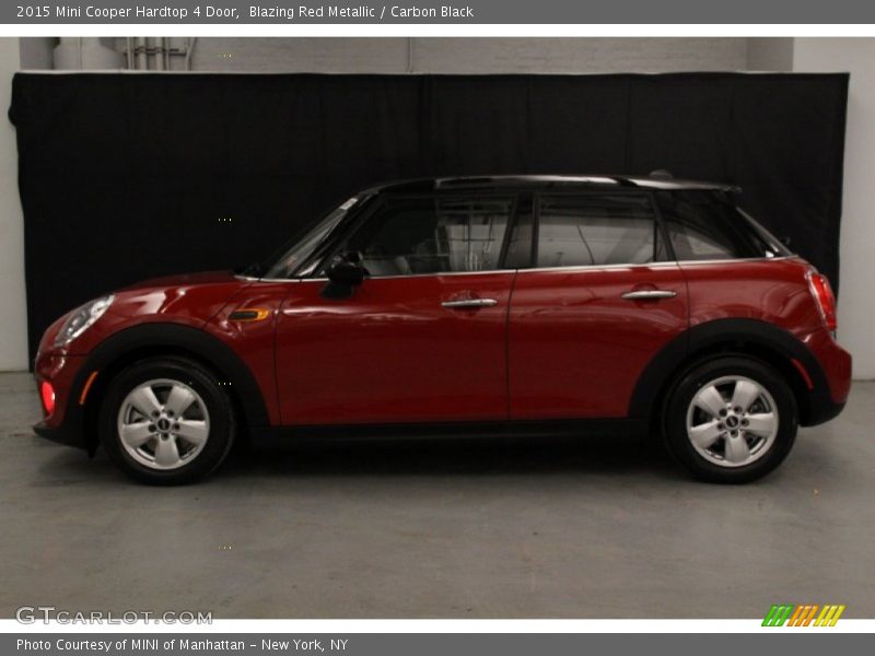 Blazing Red Metallic / Carbon Black 2015 Mini Cooper Hardtop 4 Door