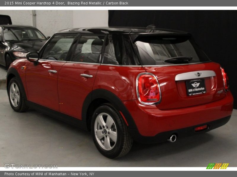 Blazing Red Metallic / Carbon Black 2015 Mini Cooper Hardtop 4 Door