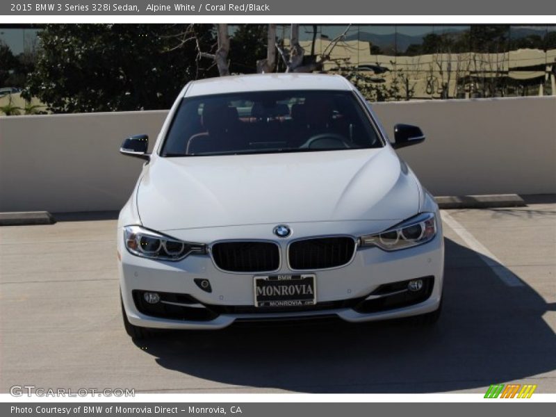 Alpine White / Coral Red/Black 2015 BMW 3 Series 328i Sedan