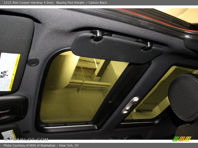Blazing Red Metallic / Carbon Black 2015 Mini Cooper Hardtop 4 Door