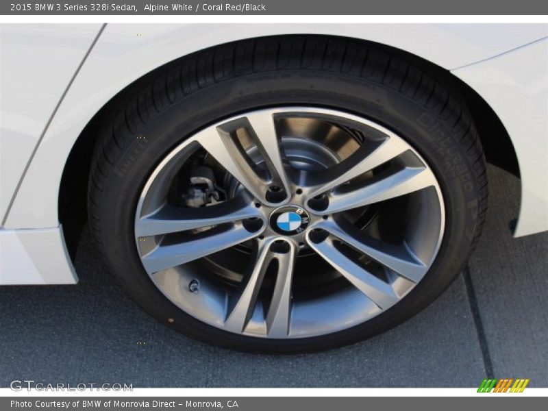 Alpine White / Coral Red/Black 2015 BMW 3 Series 328i Sedan