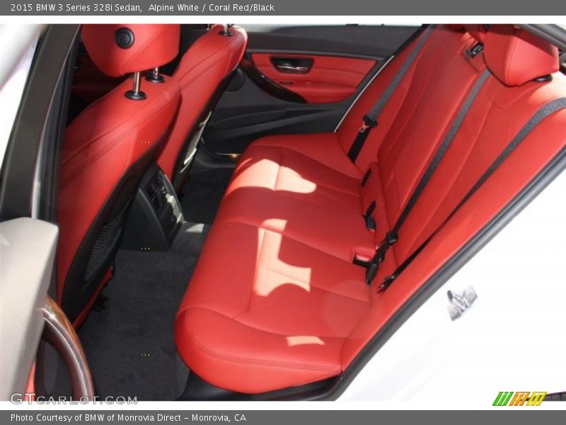 Alpine White / Coral Red/Black 2015 BMW 3 Series 328i Sedan