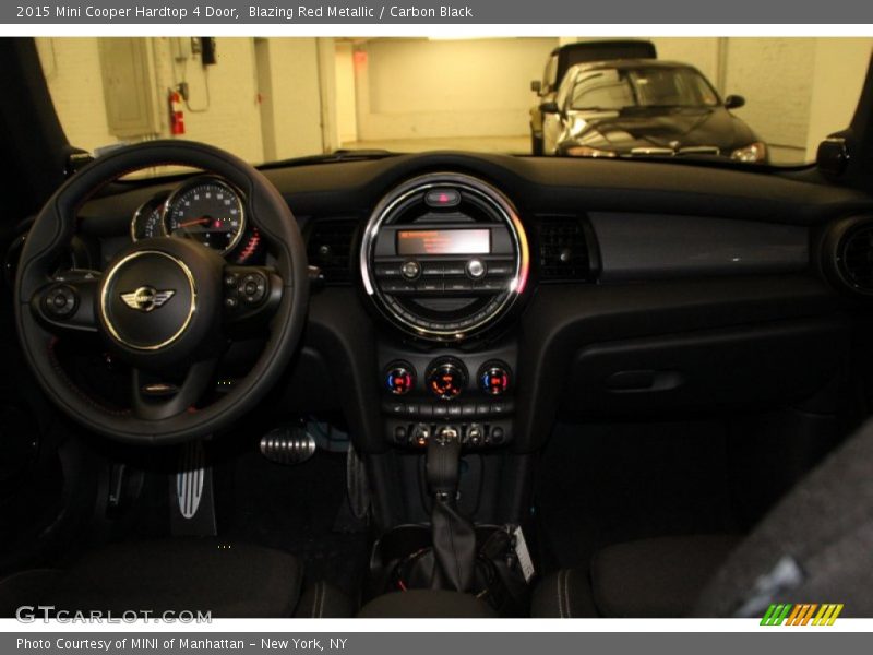 Blazing Red Metallic / Carbon Black 2015 Mini Cooper Hardtop 4 Door