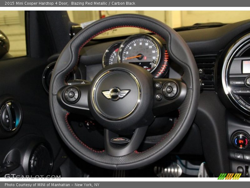 Blazing Red Metallic / Carbon Black 2015 Mini Cooper Hardtop 4 Door