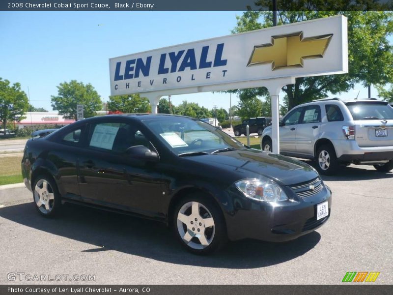 Black / Ebony 2008 Chevrolet Cobalt Sport Coupe