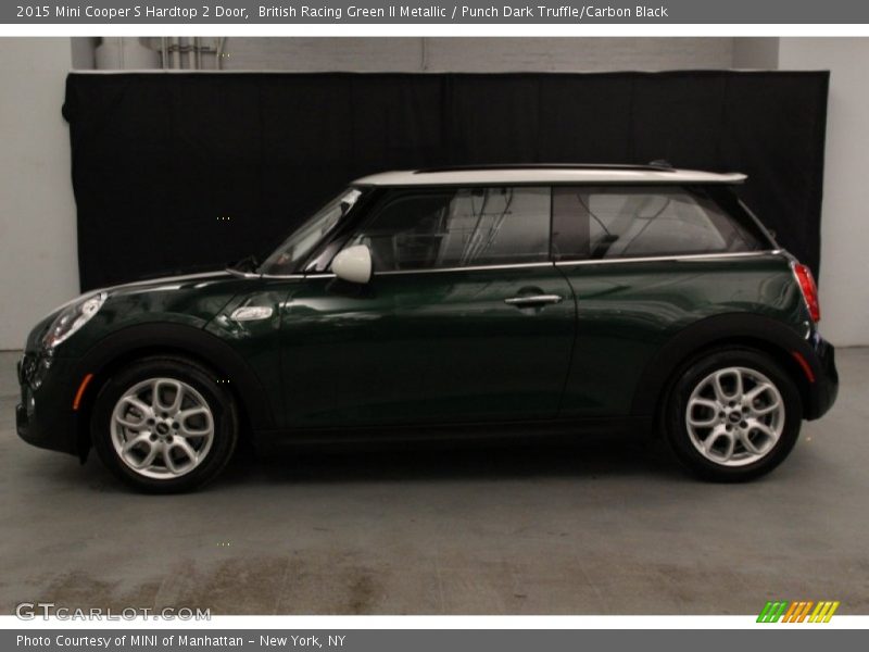 British Racing Green II Metallic / Punch Dark Truffle/Carbon Black 2015 Mini Cooper S Hardtop 2 Door
