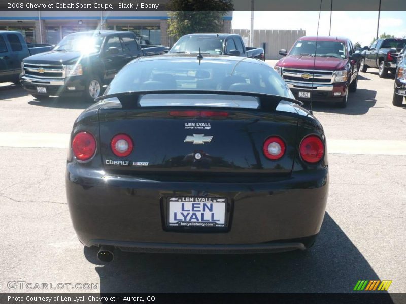 Black / Ebony 2008 Chevrolet Cobalt Sport Coupe