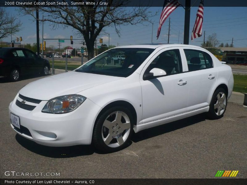 Summit White / Gray 2008 Chevrolet Cobalt Sport Sedan