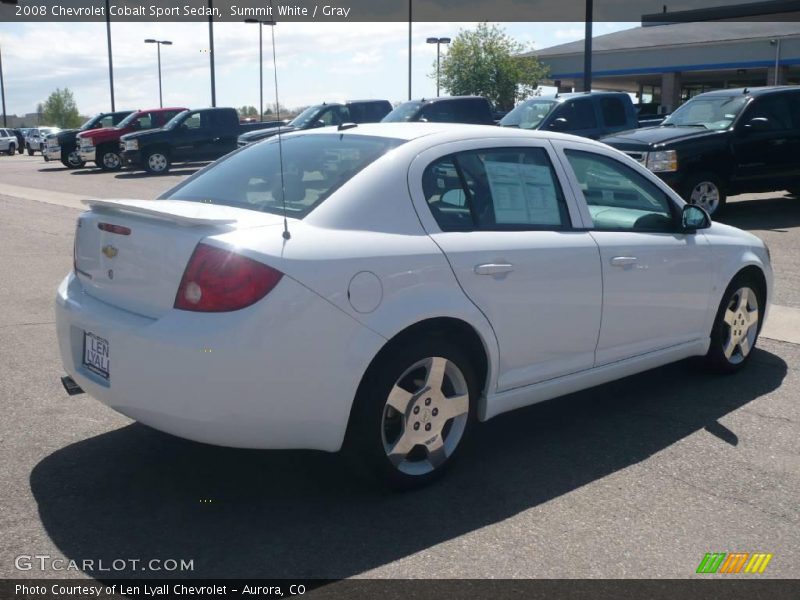 Summit White / Gray 2008 Chevrolet Cobalt Sport Sedan