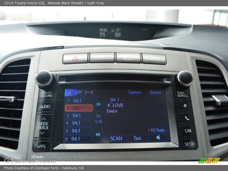 Attitude Black Metallic / Light Gray 2014 Toyota Venza XLE