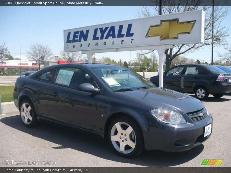 Slate Metallic / Ebony 2008 Chevrolet Cobalt Sport Coupe