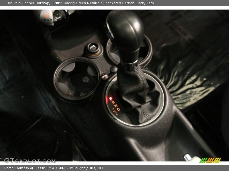 British Racing Green Metallic / Checkered Carbon Black/Black 2009 Mini Cooper Hardtop