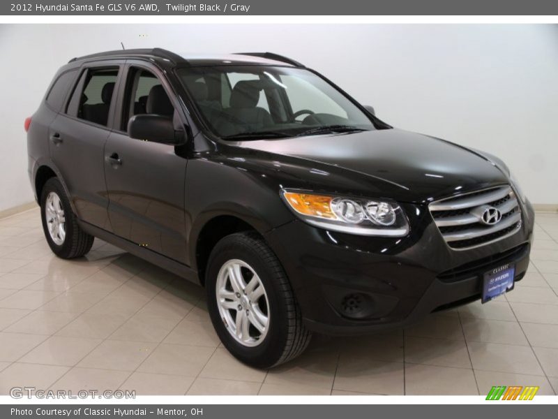 Twilight Black / Gray 2012 Hyundai Santa Fe GLS V6 AWD