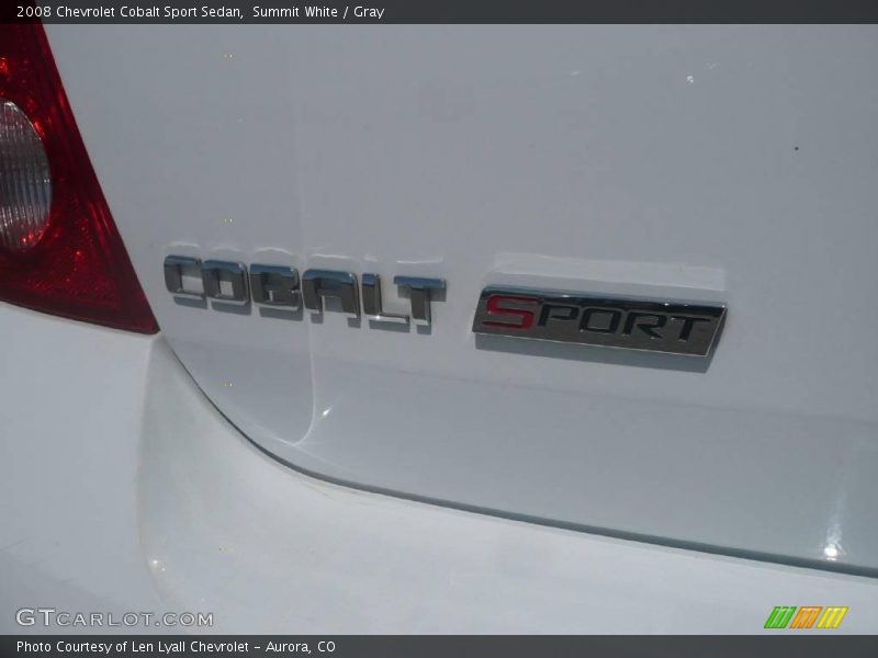 Summit White / Gray 2008 Chevrolet Cobalt Sport Sedan