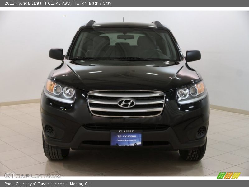 Twilight Black / Gray 2012 Hyundai Santa Fe GLS V6 AWD
