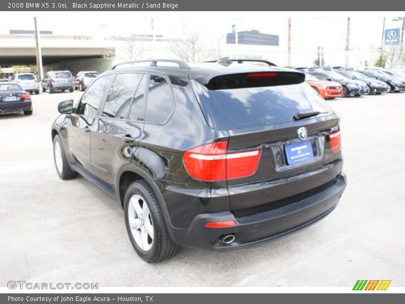 Black Sapphire Metallic / Sand Beige 2008 BMW X5 3.0si