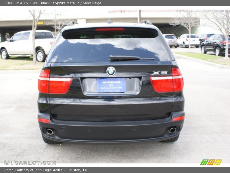 Black Sapphire Metallic / Sand Beige 2008 BMW X5 3.0si