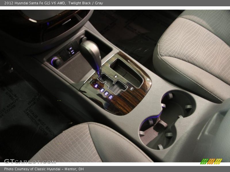 Twilight Black / Gray 2012 Hyundai Santa Fe GLS V6 AWD