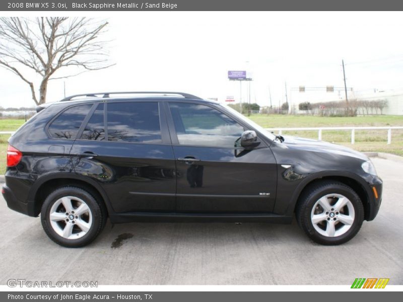 Black Sapphire Metallic / Sand Beige 2008 BMW X5 3.0si