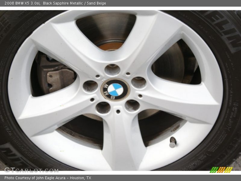 Black Sapphire Metallic / Sand Beige 2008 BMW X5 3.0si