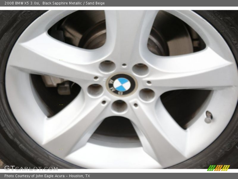 Black Sapphire Metallic / Sand Beige 2008 BMW X5 3.0si