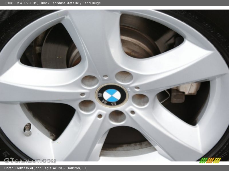 Black Sapphire Metallic / Sand Beige 2008 BMW X5 3.0si
