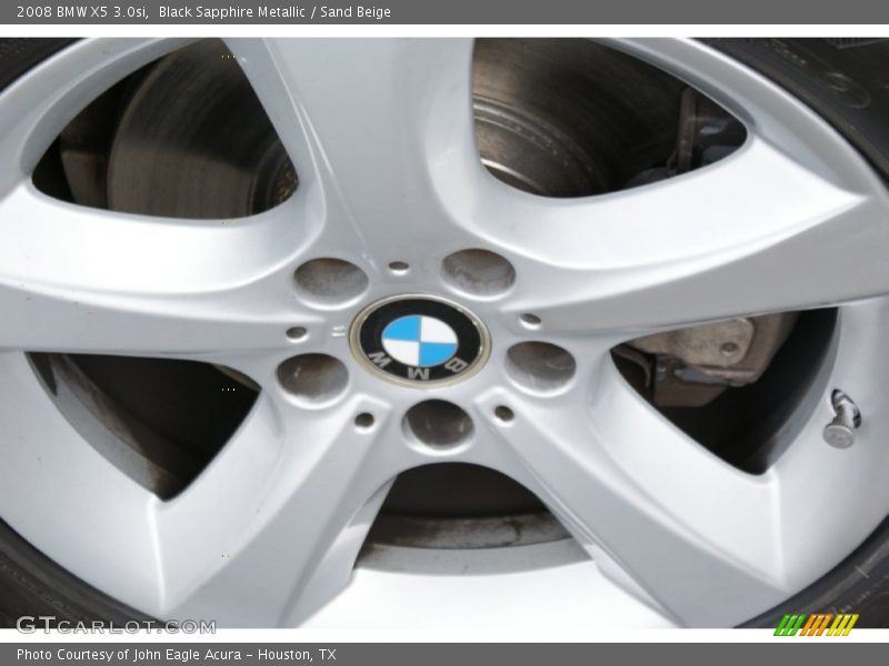 Black Sapphire Metallic / Sand Beige 2008 BMW X5 3.0si