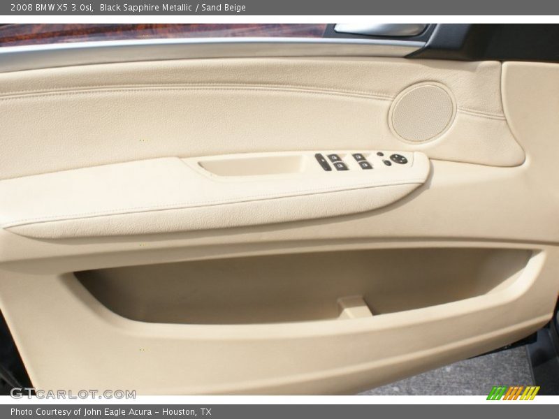 Black Sapphire Metallic / Sand Beige 2008 BMW X5 3.0si
