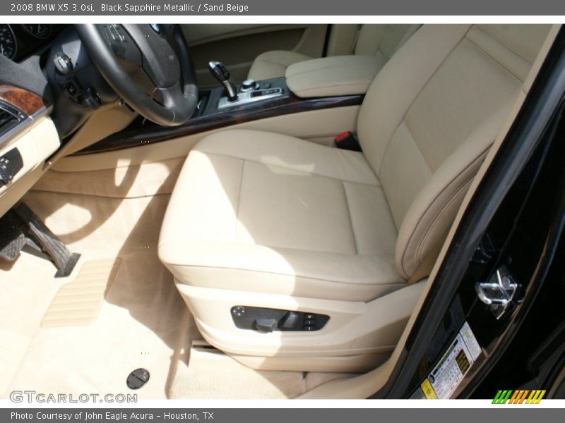 Black Sapphire Metallic / Sand Beige 2008 BMW X5 3.0si