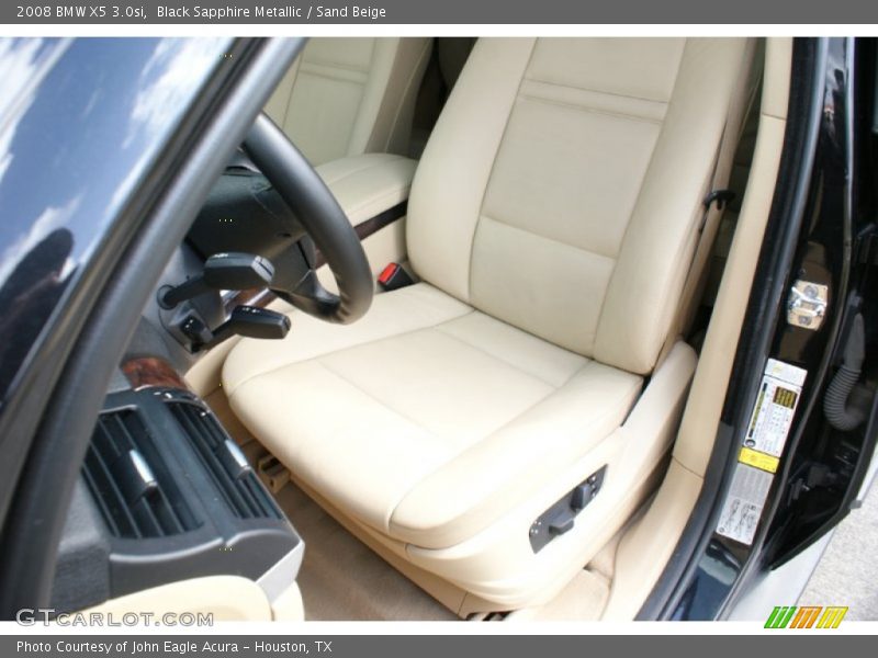 Black Sapphire Metallic / Sand Beige 2008 BMW X5 3.0si