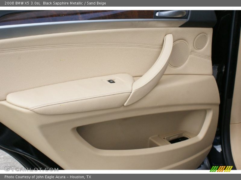 Black Sapphire Metallic / Sand Beige 2008 BMW X5 3.0si