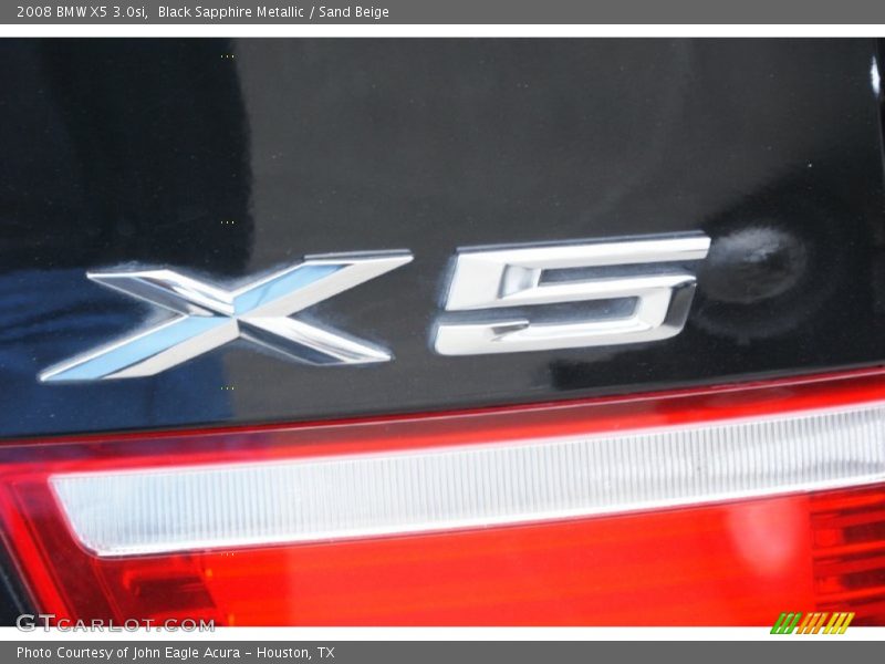 Black Sapphire Metallic / Sand Beige 2008 BMW X5 3.0si