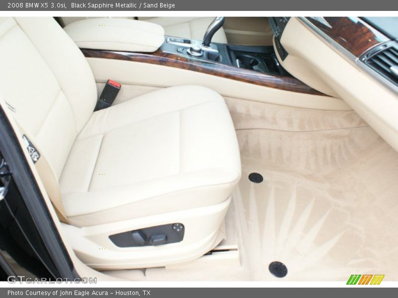 Black Sapphire Metallic / Sand Beige 2008 BMW X5 3.0si