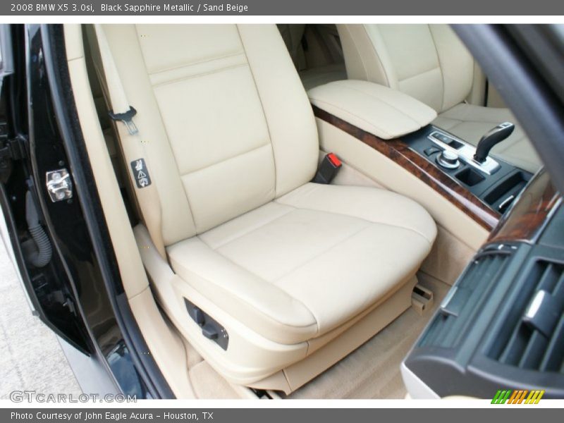 Black Sapphire Metallic / Sand Beige 2008 BMW X5 3.0si