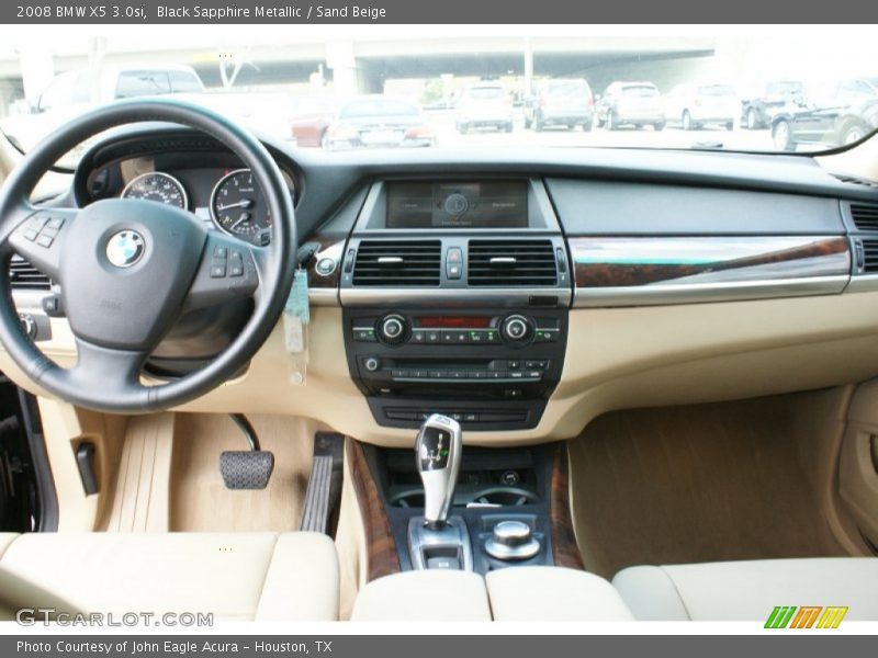Black Sapphire Metallic / Sand Beige 2008 BMW X5 3.0si