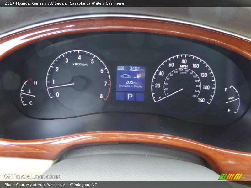 Casablanca White / Cashmere 2014 Hyundai Genesis 3.8 Sedan
