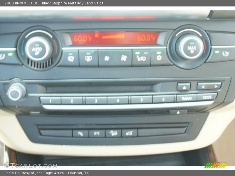Black Sapphire Metallic / Sand Beige 2008 BMW X5 3.0si