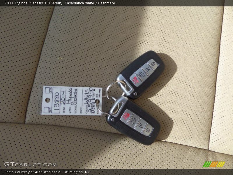 Casablanca White / Cashmere 2014 Hyundai Genesis 3.8 Sedan