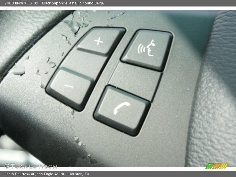 Black Sapphire Metallic / Sand Beige 2008 BMW X5 3.0si