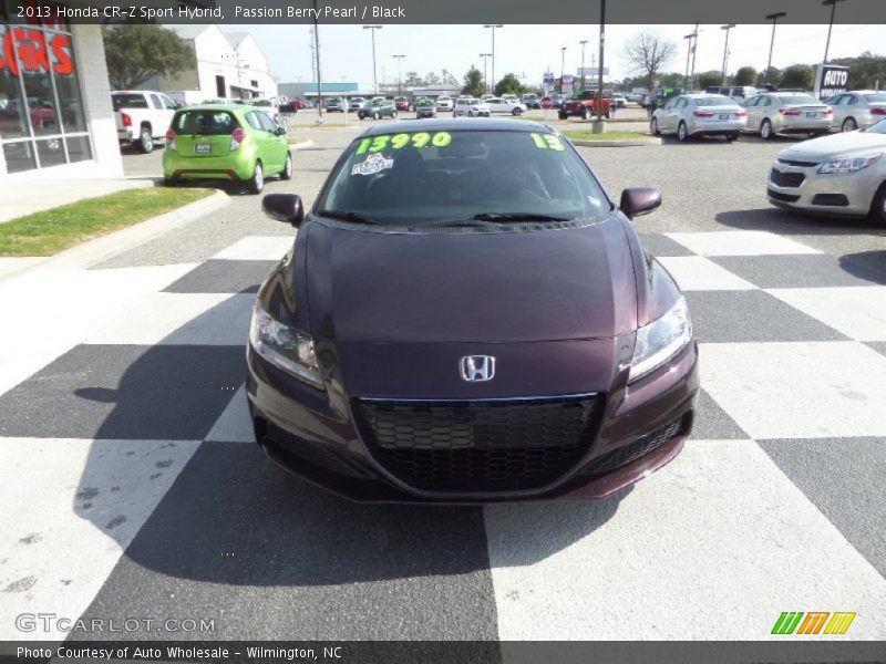 Passion Berry Pearl / Black 2013 Honda CR-Z Sport Hybrid