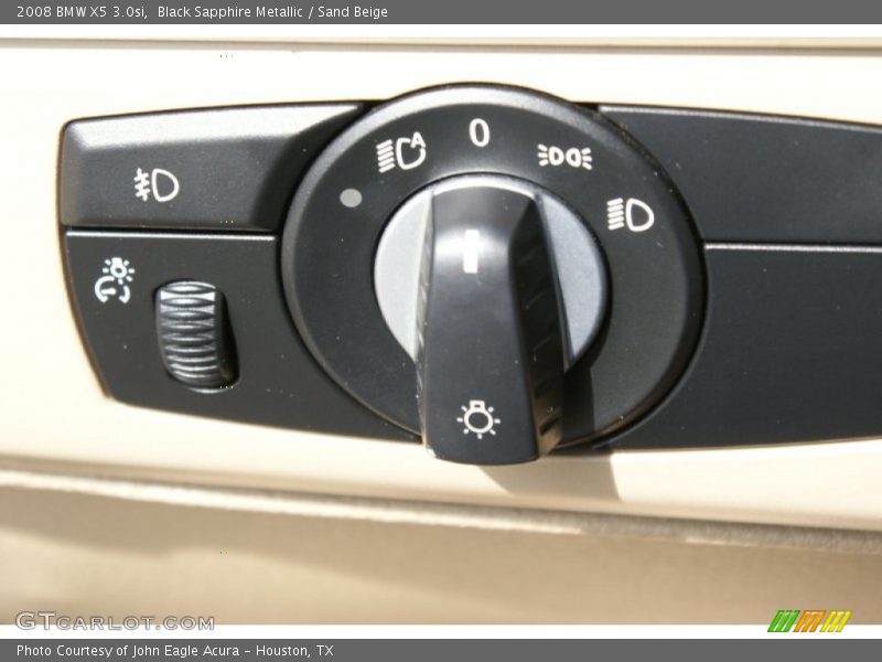 Black Sapphire Metallic / Sand Beige 2008 BMW X5 3.0si